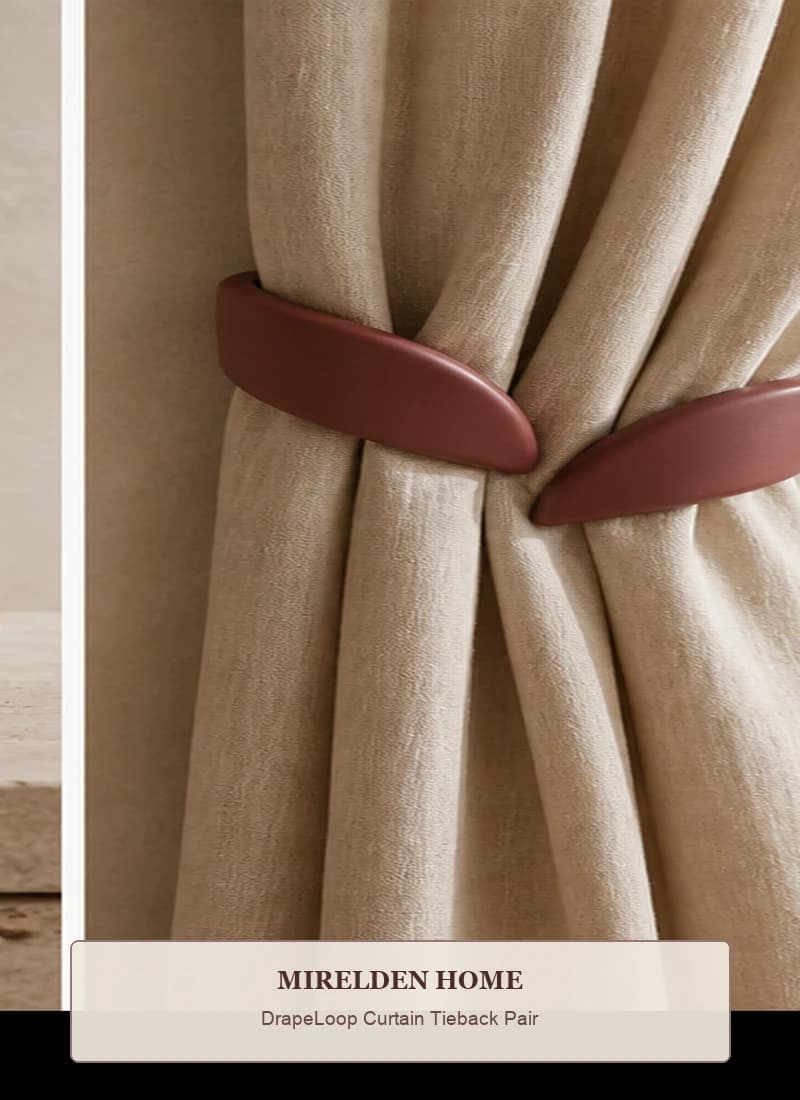 DrapeLoop Curtain Tieback Pair by Mirelden Home